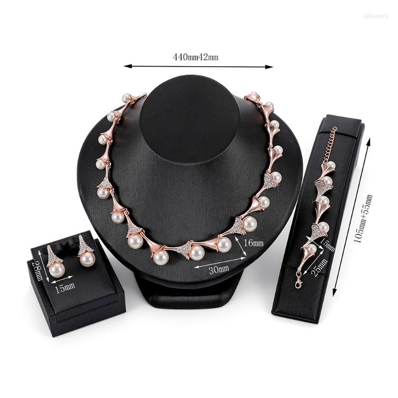 Necklace Earrings Set 634C 1Set Bracelet Bride Wedding Women Jewelry Luxury Pearl Pendant, Picture shown
Necklace Earrings Set 634C 1Set Bracelet Bride Wedding Women Jewelry Luxury Pearl Pendant, Picture shown