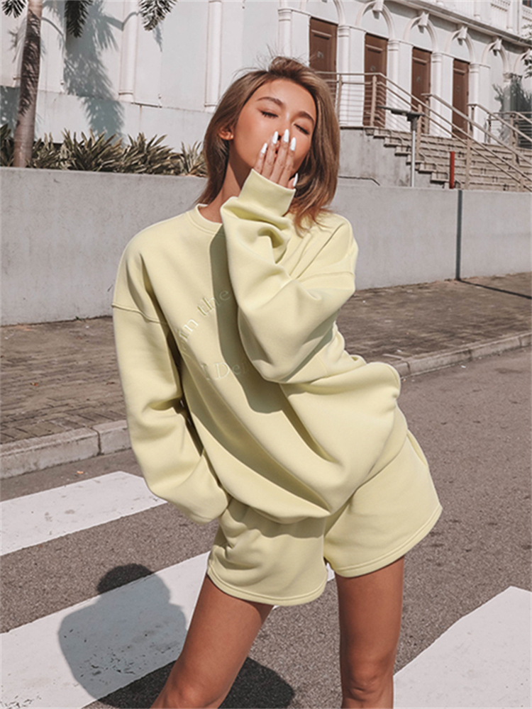 Women' Two Piece Pants Women Tracksuit Spring Autumn Short Sets Casual Long Sleeve Sweatshirt Sportswear Pant Suit Female Outfits Wholesale 230202, Fluorescent green
Women' Two Piece Pants Women Tracksuit Spring Autumn Short Sets Casual Long Sleeve Sweatshirt Sportswear Pant Suit Female Outfits Wholesale 230202, Fluorescent green