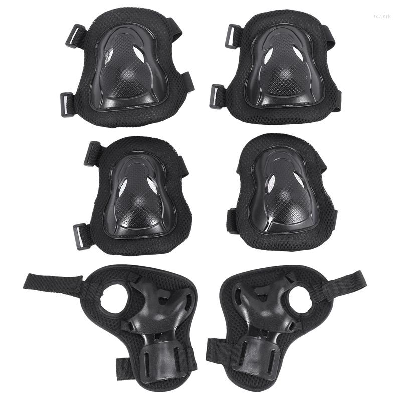 Knee Pads Kids Skate Set Elbow Wrist 6Pcs Adjustable Skateboard Protective Gear Kit For Cycling, Black
Knee Pads Kids Skate Set Elbow Wrist 6Pcs Adjustable Skateboard Protective Gear Kit For Cycling, Black