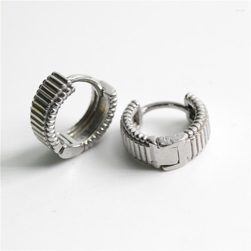 Hoop Earrings Personality Punck Style Retro Stripe Silver Color Titanium Steel Hypoallergenic Men's Hip Hop Fashion Earring
Hoop Earrings Personality Punck Style Retro Stripe Silver Color Titanium Steel Hypoallergenic Men's Hip Hop Fashion Earring