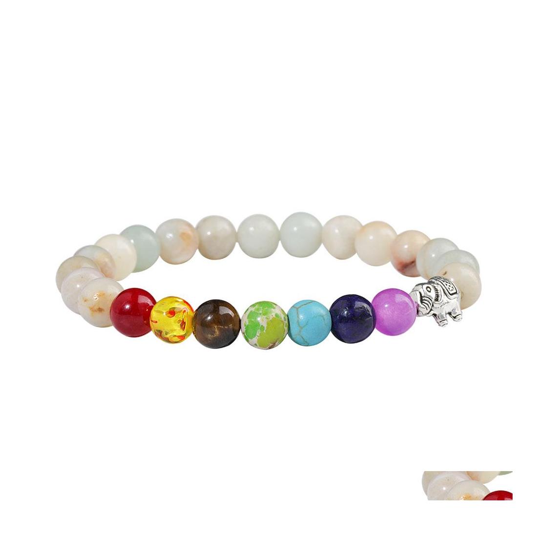 Beaded Strands Elephant Charm Bracelets 7 Chakra Natural Stone Bead Bracelet Essential Oil Diffuser Yoga Drop Delivery Jewelry Otayn
Beaded Strands Elephant Charm Bracelets 7 Chakra Natural Stone Bead Bracelet Essential Oil Diffuser Yoga Drop Delivery Jewelry Otayn