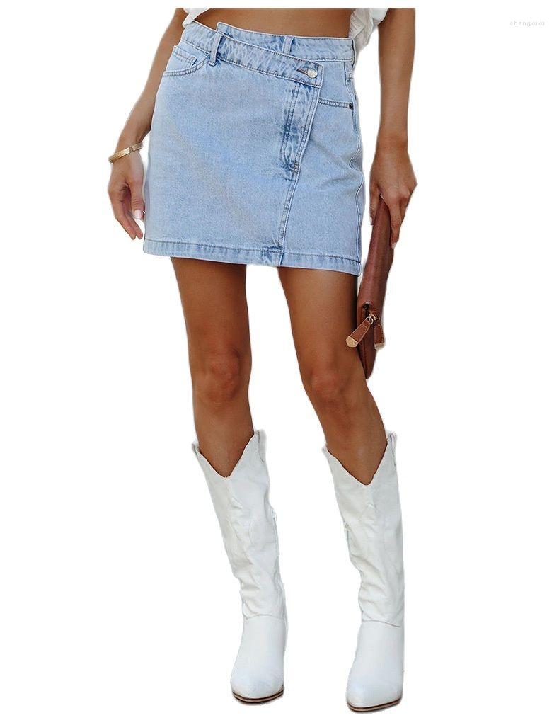 Skirts 2023 Women Summer Irregular Waist Denim Short Skirt Fashion High Stretch Sexy Straight Jeans Mini -2XL Drop, Blue
Skirts 2023 Women Summer Irregular Waist Denim Short Skirt Fashion High Stretch Sexy Straight Jeans Mini -2XL Drop, Blue