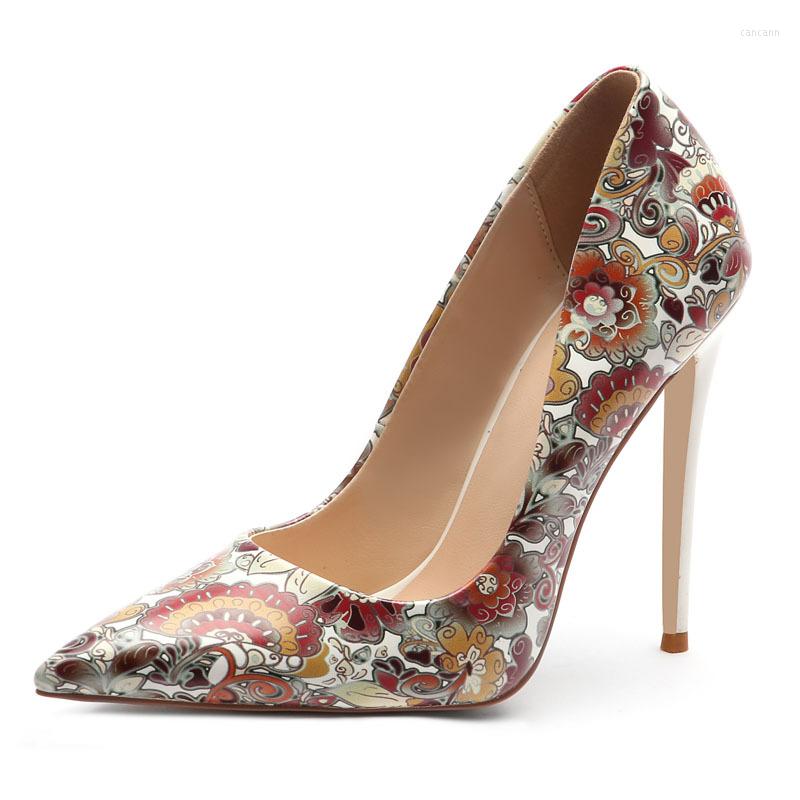 Dress Shoes Women Design Sexy Shallow Pumps Printing Flower Stiletto High Heels 12CM Pointed Toe Ladies Elegant, Picture shown
Dress Shoes Women Design Sexy Shallow Pumps Printing Flower Stiletto High Heels 12CM Pointed Toe Ladies Elegant, Picture shown