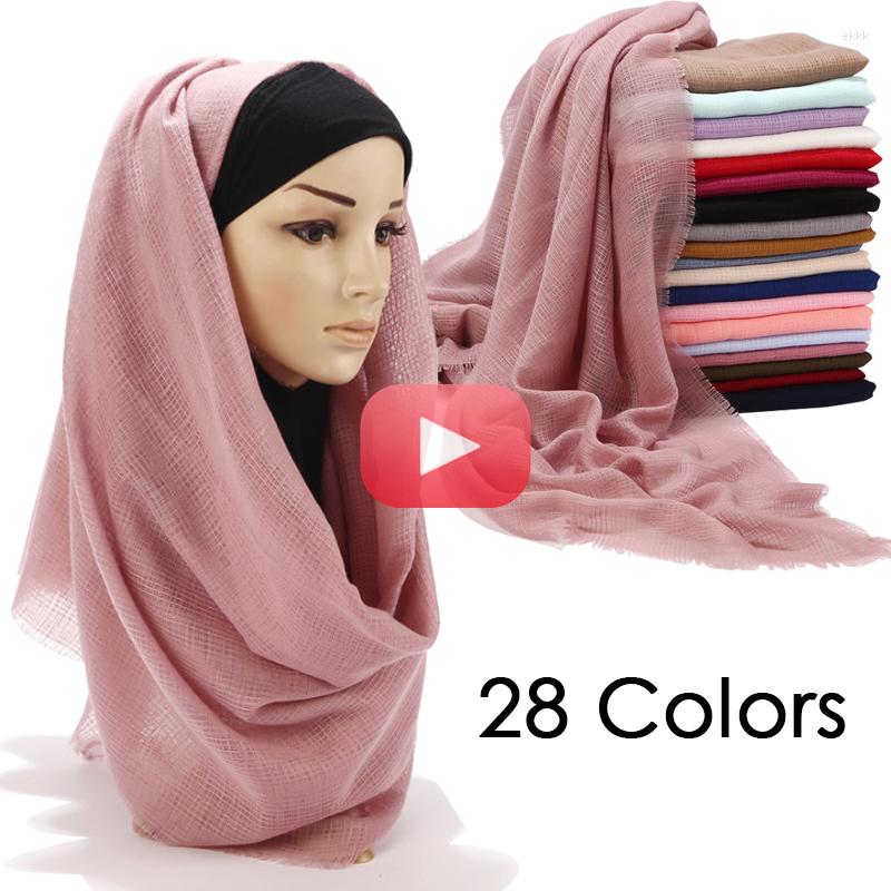 Scarves 90 180cm Fashion Islamic Head Wraps Hijab Muslim Crinkle Scarf Women Soft Cotton Blended Headscarf Shawls Female
Scarves 90 180cm Fashion Islamic Head Wraps Hijab Muslim Crinkle Scarf Women Soft Cotton Blended Headscarf Shawls Female