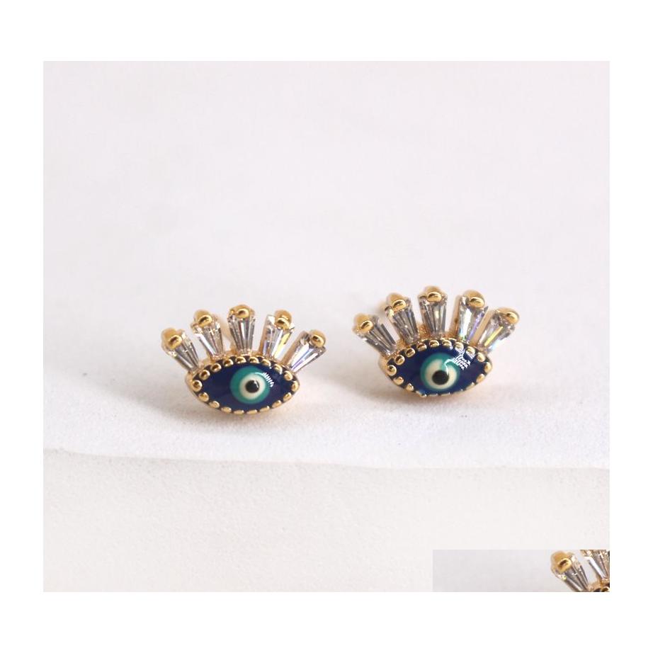 Stud Fashion Jewelry Turkish Retro Evil Eye Earrings For Women Zircon Eyelash Blue Eyes Drop Delivery Dhoyn
Stud Fashion Jewelry Turkish Retro Evil Eye Earrings For Women Zircon Eyelash Blue Eyes Drop Delivery Dhoyn