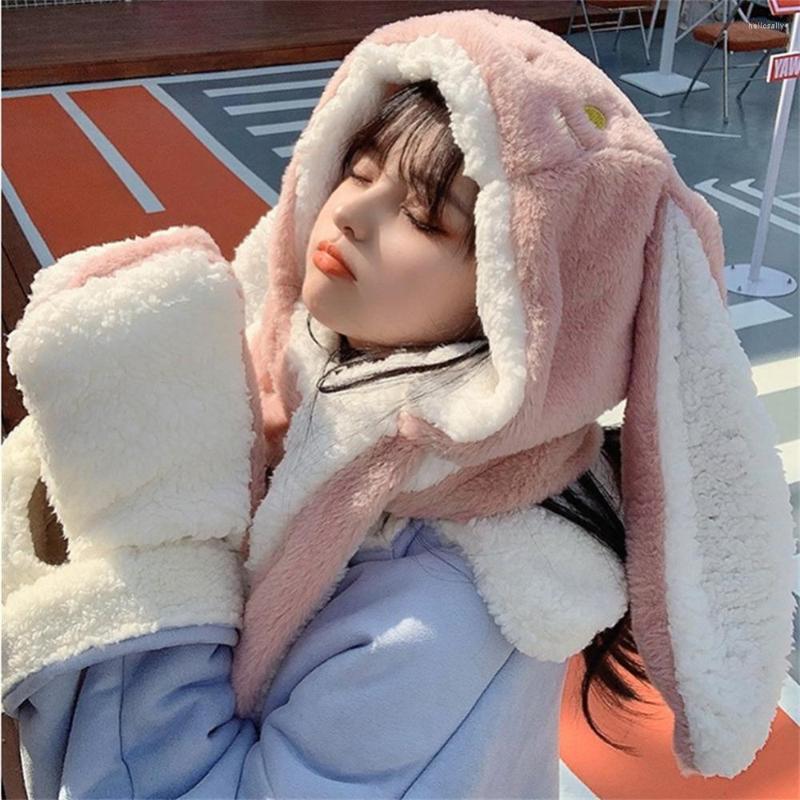 Berets Winter Cotton Hat Lush Warm Earmuffs Thicken Scarf Gloves Three-in-one Super Ears Trend Adjustable Turban, B03
Berets Winter Cotton Hat Lush Warm Earmuffs Thicken Scarf Gloves Three-in-one Super Ears Trend Adjustable Turban, B03