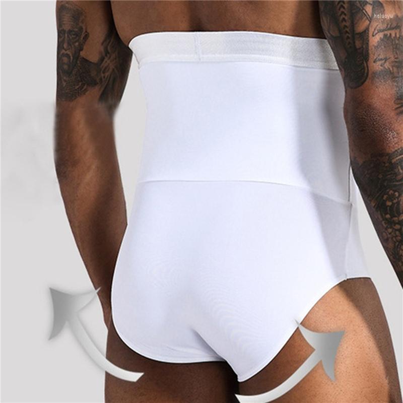 Underpants Men's Underwear Slim High-waist Briefs High-quality Tummy For Male, Black