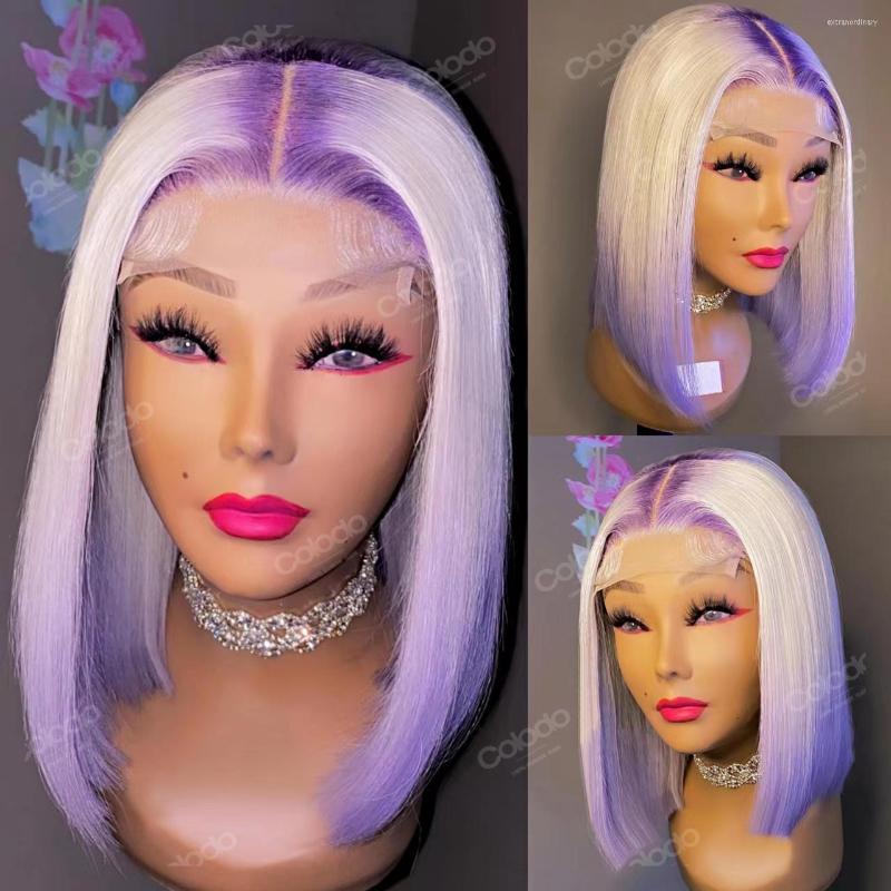 Purple Short Bob Lace Front Wig 13x4 Colered Human Hair Wigs Icy Blonde Straight Frontal, Natural color
Purple Short Bob Lace Front Wig 13x4 Colered Human Hair Wigs Icy Blonde Straight Frontal, Natural color
