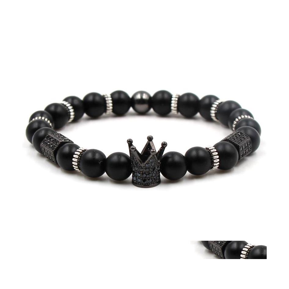 Charm Bracelets Crown Bracelet Men Women Micro Dl Polish Matte Natural Stone Bead Luckyhat Drop Delivery Jewelry Dhbuq
Charm Bracelets Crown Bracelet Men Women Micro Dl Polish Matte Natural Stone Bead Luckyhat Drop Delivery Jewelry Dhbuq