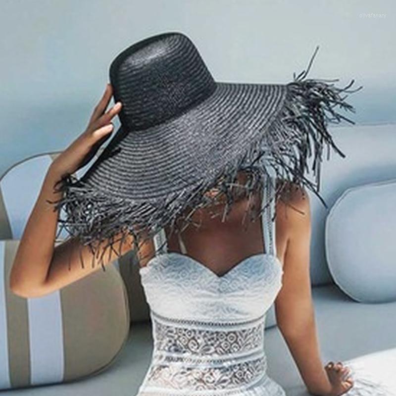 Wide Brim Hats Summer Black Sun Hat For Women Beach Travel UV Protection White Sea Straw Holidays Panama HatWideWide Oliv22
Wide Brim Hats Summer Black Sun Hat For Women Beach Travel UV Protection White Sea Straw Holidays Panama HatWideWide Oliv22