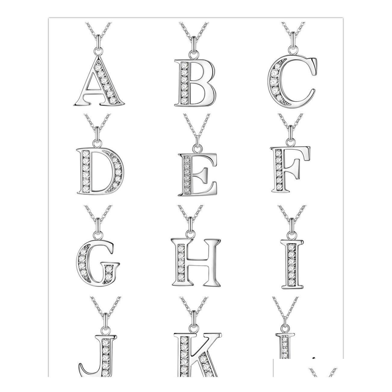 Pendant Necklaces Personalized Initial Crystal Az Letter Charms Necklace 26 Alphabet Sier Color Chain Women Fashion High Quality Dro Otxi4
Pendant Necklaces Personalized Initial Crystal Az Letter Charms Necklace 26 Alphabet Sier Color Chain Women Fashion High Quality Dro Otxi4