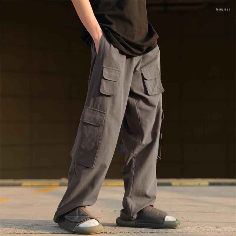Men' Pants Multi-pockets Cargo Men' Solid Casual Wide Leg Men Harajuku Streetwear Hip-hop Loose Straight Mens Trousers, Gray
Men' Pants Multi-pockets Cargo Men' Solid Casual Wide Leg Men Harajuku Streetwear Hip-hop Loose Straight Mens Trousers, Gray