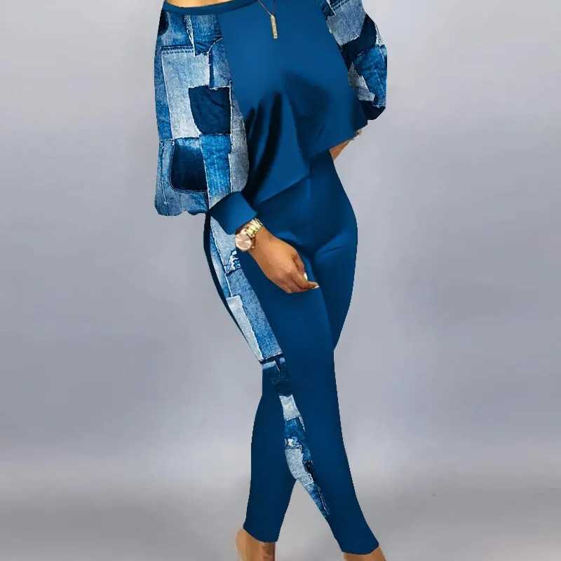 2023 Designer Womens Clothing Tracksuits Two Piece Set New Printed Tops Pants Outfits Plus Size 3xl Jogger Suit Streetwear