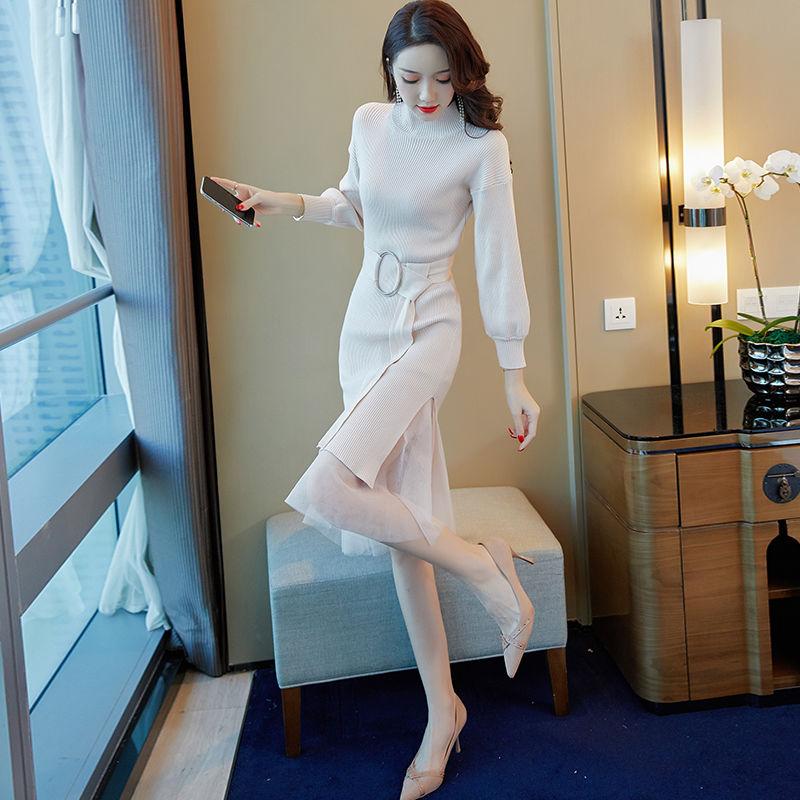 Casual Dresses Women 2023 Spring Autumn Elegant Knitted Mesh Patchwork Dress Female Long Sleeve Turtleneck Midi Knit Vestidos D58, Black
Casual Dresses Women 2023 Spring Autumn Elegant Knitted Mesh Patchwork Dress Female Long Sleeve Turtleneck Midi Knit Vestidos D58, Black