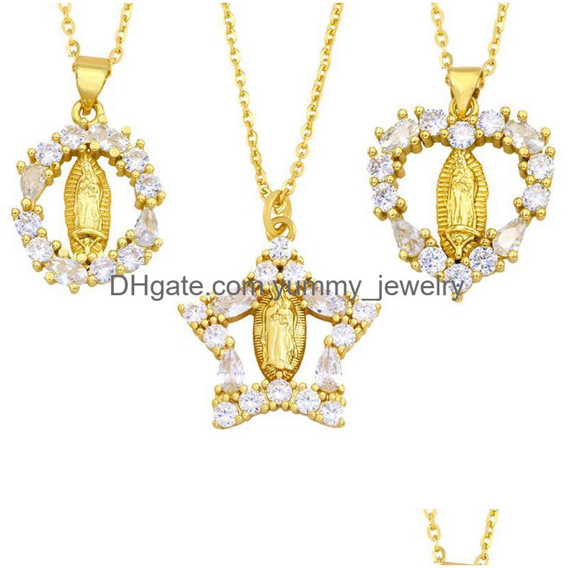 Pendant Necklaces 2022Fashion Virgin Mary Necklace For Women Star Heart Gold Color Neck Chain Catholic Religious Jewelry Accessories Dhh7H
Pendant Necklaces 2022Fashion Virgin Mary Necklace For Women Star Heart Gold Color Neck Chain Catholic Religious Jewelry Accessories Dhh7H