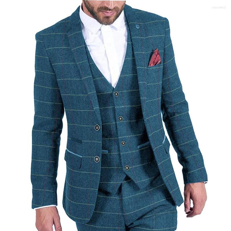 Men's Suits Men's Fashion 3 Pieces Mens Suit Plaid Tweed Wool Tuxedos Groomsmen For Wedding(Blazer Vest Pants), Brown
Men's Suits Men's Fashion 3 Pieces Mens Suit Plaid Tweed Wool Tuxedos Groomsmen For Wedding(Blazer Vest Pants), Brown
