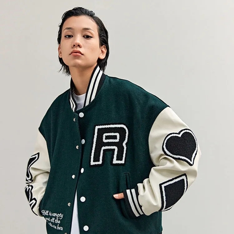 Mens Jackets Playing Card Embroidery Varsity Jacket Men Spring Autumn Hip Hop Streetwear College Baseball Harajuku Bomber Coat Unisex 230203
