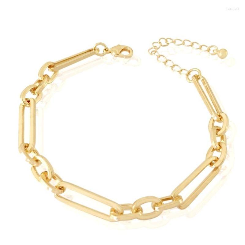Link Bracelets Simple Linked Oval Chain Gold Color Hand Jewelry For Women Metal Bracelet Wrist
Link Bracelets Simple Linked Oval Chain Gold Color Hand Jewelry For Women Metal Bracelet Wrist