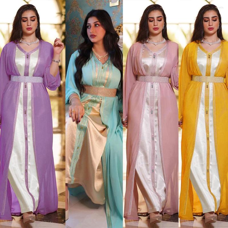 Ethnic Clothing Summer Fashion Muslim Women Long Sleeve V-neck Polyester Abaya Dresses Abayas For
Ethnic Clothing Summer Fashion Muslim Women Long Sleeve V-neck Polyester Abaya Dresses Abayas For