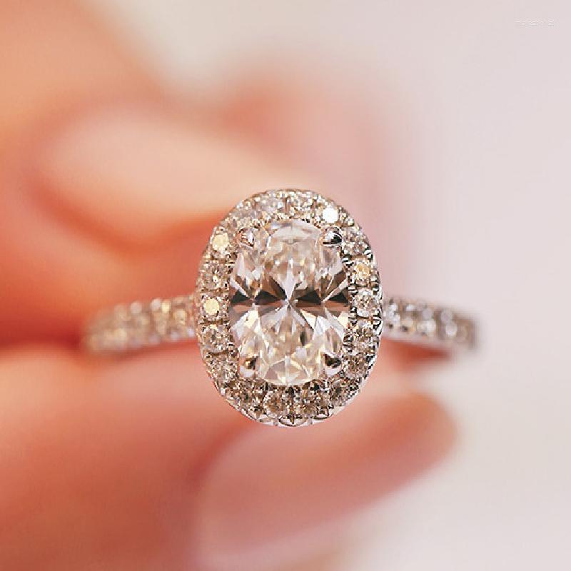 Cluster Rings Fashion 925 Silver Jewelry Oval Shape Zircon Gemstone Finger Ring Ornaments For Women Wedding Promise Party Gift Wholesale
Cluster Rings Fashion 925 Silver Jewelry Oval Shape Zircon Gemstone Finger Ring Ornaments For Women Wedding Promise Party Gift Wholesale