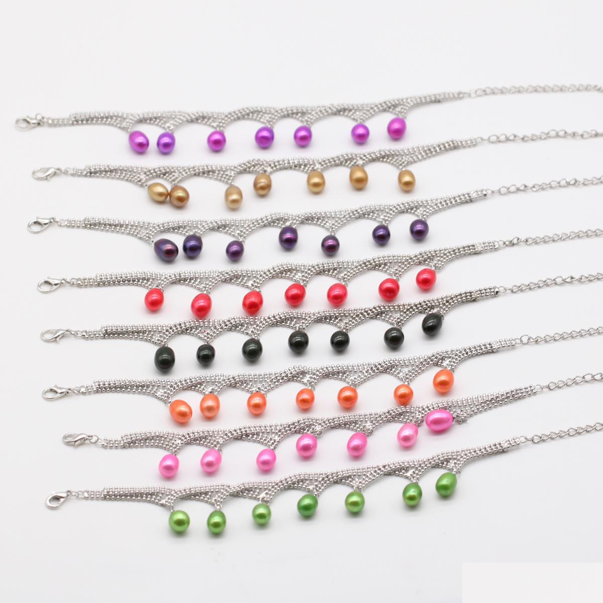 Beaded Rice Pearl Strand Bracelets 20 Colors Freshwater Ctured 78Mm Dyed Color 7 Pearls Bracelet Bangle For Women Wedding Jewelry Gi Dhnox
Beaded Rice Pearl Strand Bracelets 20 Colors Freshwater Ctured 78Mm Dyed Color 7 Pearls Bracelet Bangle For Women Wedding Jewelry Gi Dhnox