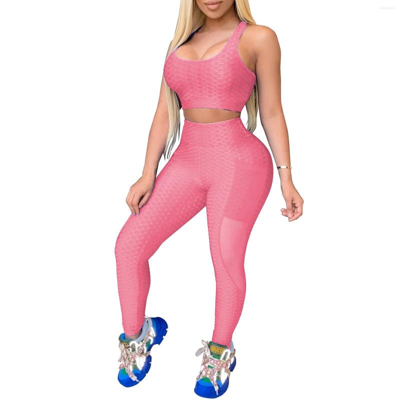 Active Sets 9 Colors Women 2 Piece Summer Sports Outfits Ladies Sleeveless Textured Bra High Waist Leggings Set Running Tracksuit, Navy blue
Active Sets 9 Colors Women 2 Piece Summer Sports Outfits Ladies Sleeveless Textured Bra High Waist Leggings Set Running Tracksuit, Navy blue