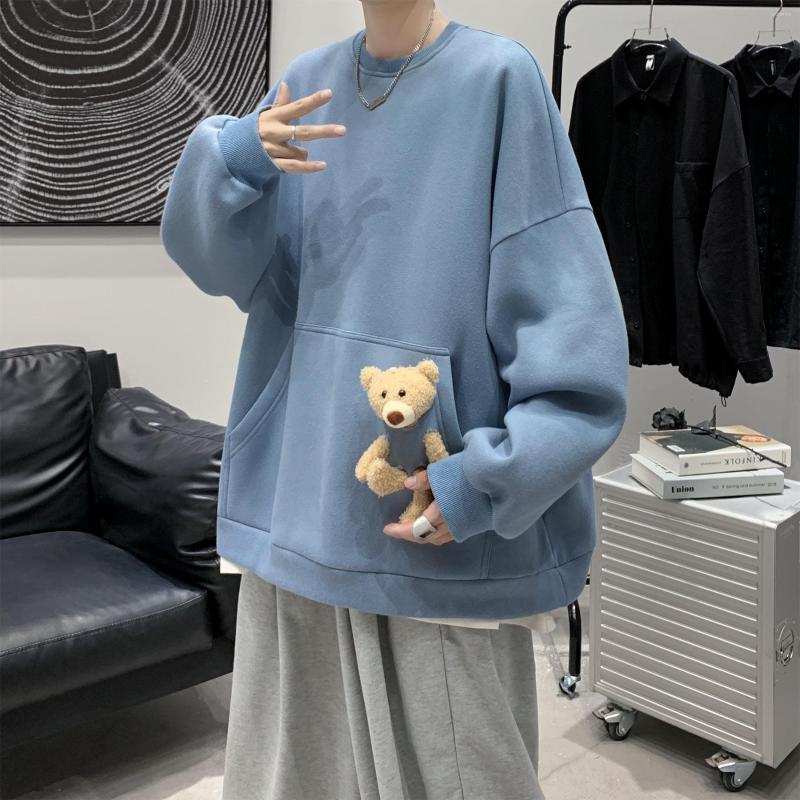Men's Hoodies Little Bear Unisex Harajuku Kawaii Lounge Wear Lovers' Sweatshirt Doll Hoodie, Beige
Men's Hoodies Little Bear Unisex Harajuku Kawaii Lounge Wear Lovers' Sweatshirt Doll Hoodie, Beige