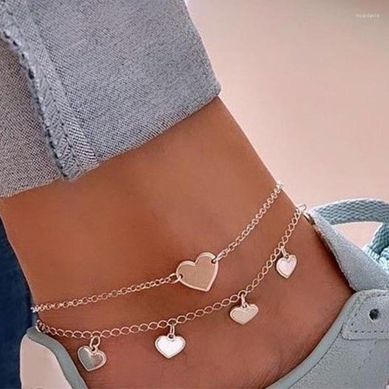 Anklets 2 Pcs/Set Women Fashion Heart Set Trendy Summer Beach Barefoot Sandals Foot Jewelry Accessories
Anklets 2 Pcs/Set Women Fashion Heart Set Trendy Summer Beach Barefoot Sandals Foot Jewelry Accessories