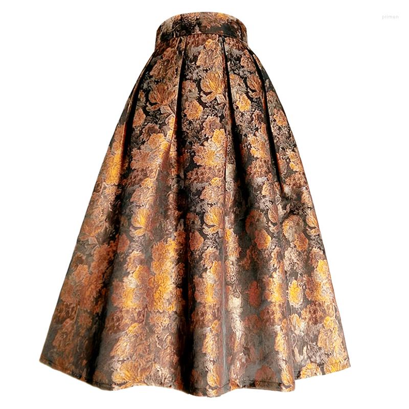 Skirts Fall Spring Women High Waist Floral Pattern Ball Gown Vintage Skirt Woman European Style Flower
Skirts Fall Spring Women High Waist Floral Pattern Ball Gown Vintage Skirt Woman European Style Flower