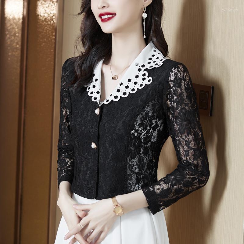 Women's Blouses Korean Fashion Lace Cardigan Suit Shirt Elegant Short Blouse Single-breasted Hollow Out Crochet Women Tops, White
Women's Blouses Korean Fashion Lace Cardigan Suit Shirt Elegant Short Blouse Single-breasted Hollow Out Crochet Women Tops, White