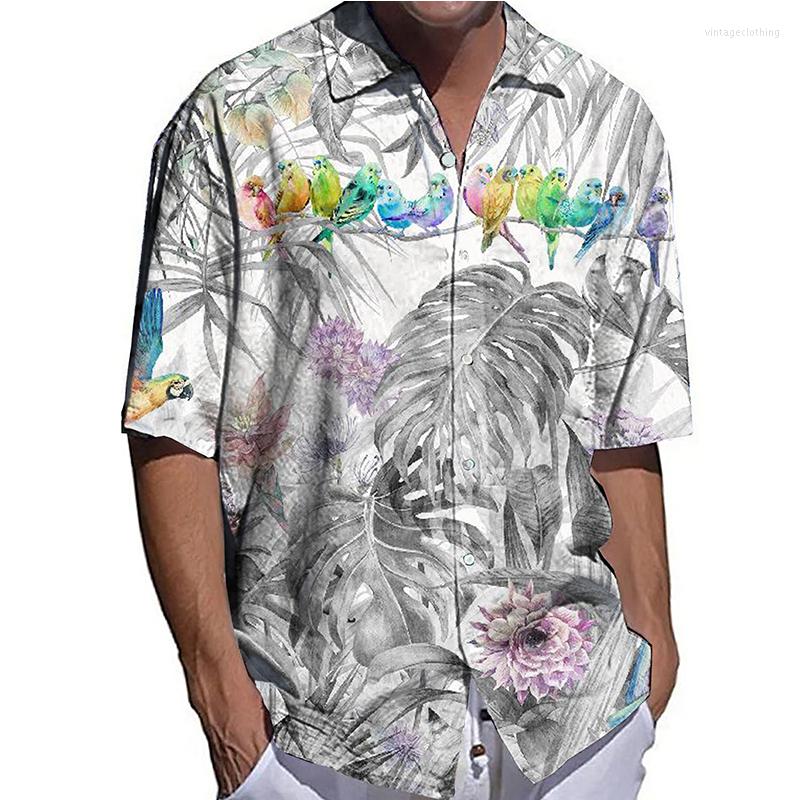 Men' Casual Shirts Summer Men Oversized Shirt Birds Print Half Sleeve Tops Men' Clothes Hawaiian Quick Dry Cardigan Blouses High-End, Zx155
Men' Casual Shirts Summer Men Oversized Shirt Birds Print Half Sleeve Tops Men' Clothes Hawaiian Quick Dry Cardigan Blouses High-End, Zx155