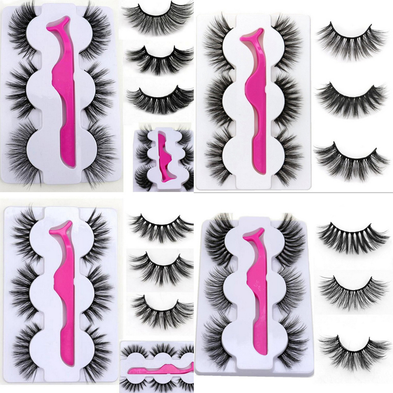 3 pairs faux mink eyelashes with tweezers New 3 Pairs /set with 1pc tweezer Thick Wispy Long Fluffy Dramatic Lashes makeup
3 pairs faux mink eyelashes with tweezers New 3 Pairs /set with 1pc tweezer Thick Wispy Long Fluffy Dramatic Lashes makeup