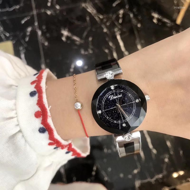 Wristwatches Simple Fashion Multi Faceted Star Glass Women Crystals Watches Full Steel Bracelet Watch Waterproof Summer Dress Wristwatch 3BA, Blue
Wristwatches Simple Fashion Multi Faceted Star Glass Women Crystals Watches Full Steel Bracelet Watch Waterproof Summer Dress Wristwatch 3BA, Blue
