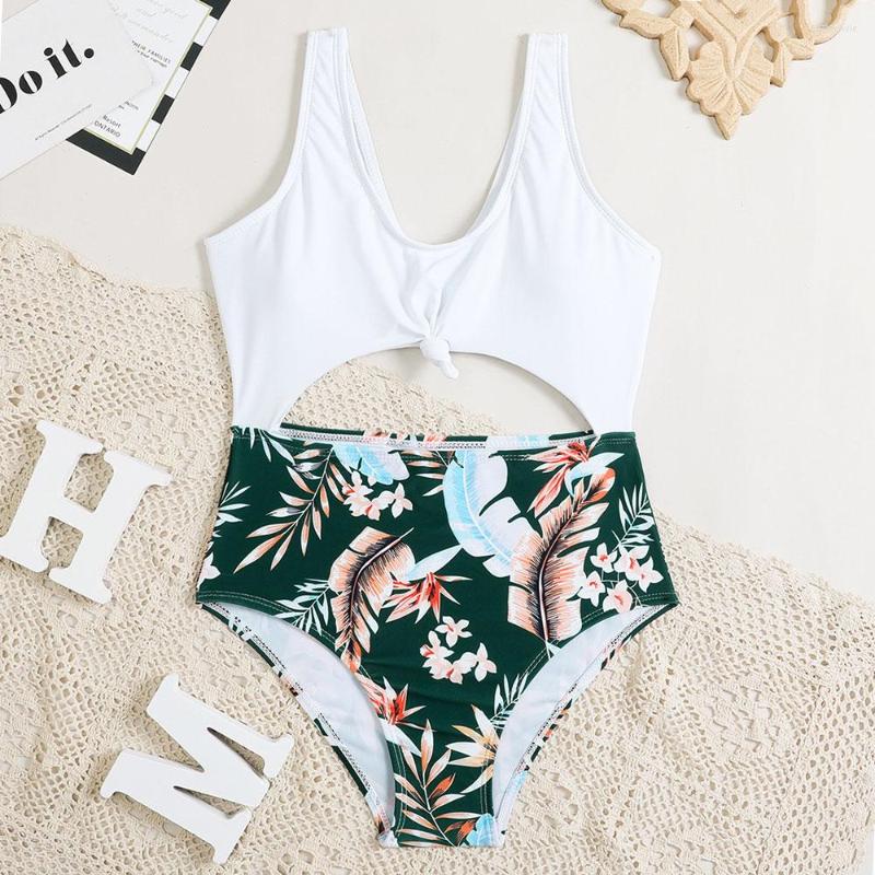 Women's Swimwear Girls Tropical Print One Piece Swimsuit Kids Cut Out Knot Children's 7-14 Years Bathing Suits Monokini Summer Beachwear, White
Women's Swimwear Girls Tropical Print One Piece Swimsuit Kids Cut Out Knot Children's 7-14 Years Bathing Suits Monokini Summer Beachwear, White