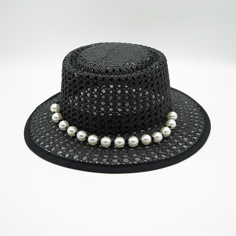 Wide Brim Hats Handwoven Black White Panama Top Hat Women Summer Vacation Beach Straw TravelWide, Black 1
Wide Brim Hats Handwoven Black White Panama Top Hat Women Summer Vacation Beach Straw TravelWide, Black 1