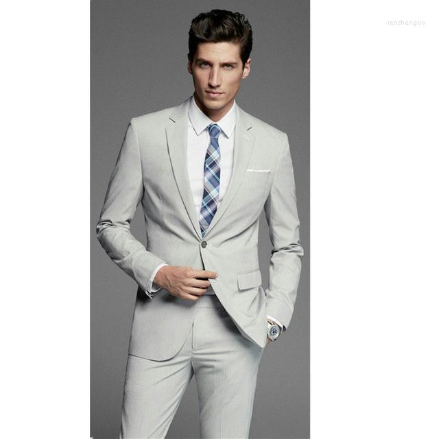 Men's Suits Slim Light Gray Men's Business Groom Tuxedo Custom Lapel Casual (jacket Pants), Beige
Men's Suits Slim Light Gray Men's Business Groom Tuxedo Custom Lapel Casual (jacket Pants), Beige