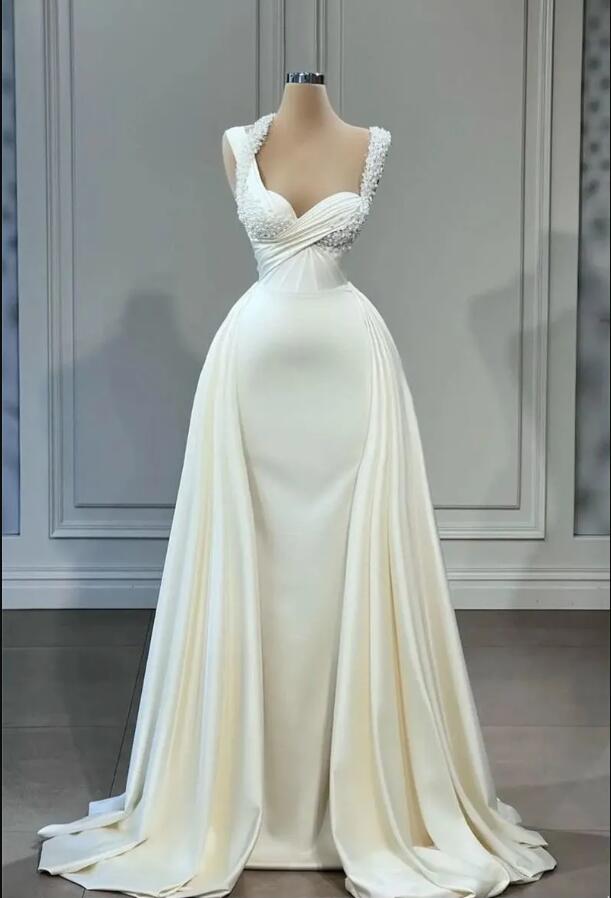 Ivory Satin Mermaid Prom Dresses Sexy Beaded pearls Cap Sleeve Sweatheart Pleats Ruffles Long Party Occasion Vestidos Evening gowns, Hunter
Ivory Satin Mermaid Prom Dresses Sexy Beaded pearls Cap Sleeve Sweatheart Pleats Ruffles Long Party Occasion Vestidos Evening gowns, Hunter
