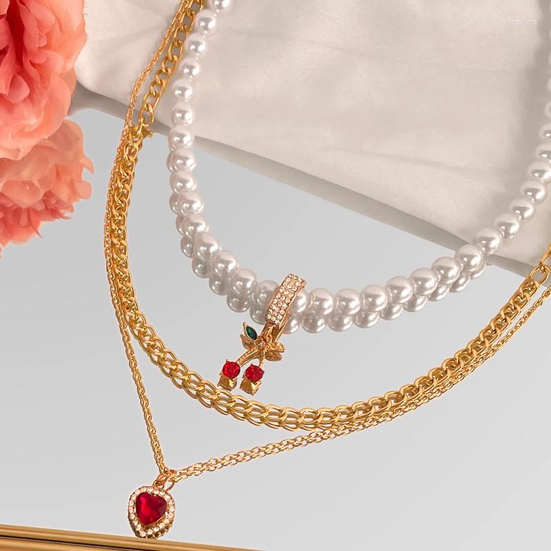Choker 2023 Vintage Fashion Heart Pearls Bead Necklace Aesthetic For Women Girls Red Cherry Collars Valentines Day Gift
Choker 2023 Vintage Fashion Heart Pearls Bead Necklace Aesthetic For Women Girls Red Cherry Collars Valentines Day Gift