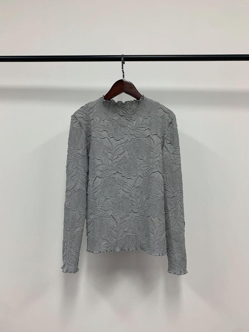 Women's T Shirts Miyake Pleated Autumn Ladies Fashion Round Neck Jacquard Slim Fit All-match Base/outer Top, Picture color
Women's T Shirts Miyake Pleated Autumn Ladies Fashion Round Neck Jacquard Slim Fit All-match Base/outer Top, Picture color