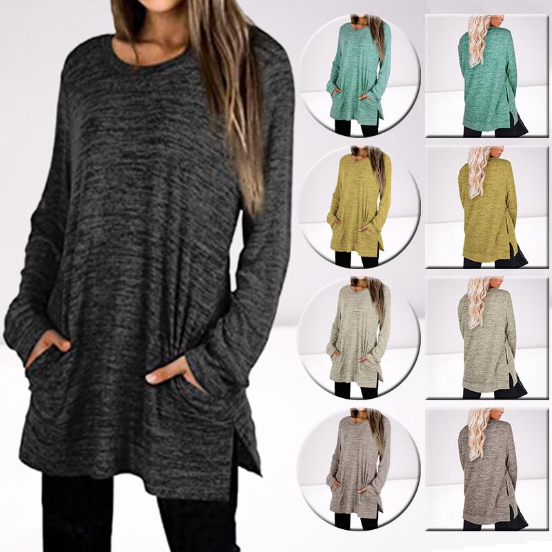 Women' Hoodies & Sweatshirts Spring Split Fork Solid Color Sweatshirt Clothing Long Sleeve Pullovers Fashion Loose Tunic Irregu, Black
Women' Hoodies & Sweatshirts Spring Split Fork Solid Color Sweatshirt Clothing Long Sleeve Pullovers Fashion Loose Tunic Irregu, Black