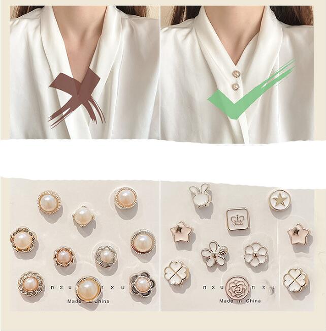 rhinestone Pearl brooch Women's V collar anti-light buckle pin Fixing clothes 7 Style selection Flowers Little rabbit
rhinestone Pearl brooch Women's V collar anti-light buckle pin Fixing clothes 7 Style selection Flowers Little rabbit