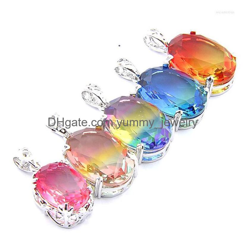 Pendant Necklaces Big Offer Mix 5 Pcs Holiday Gifts Oval Cut Fire Rainbow Bicolored Tourmaline Gemstone Pendants Drop Delivery Jewelr Dhg14
Pendant Necklaces Big Offer Mix 5 Pcs Holiday Gifts Oval Cut Fire Rainbow Bicolored Tourmaline Gemstone Pendants Drop Delivery Jewelr Dhg14