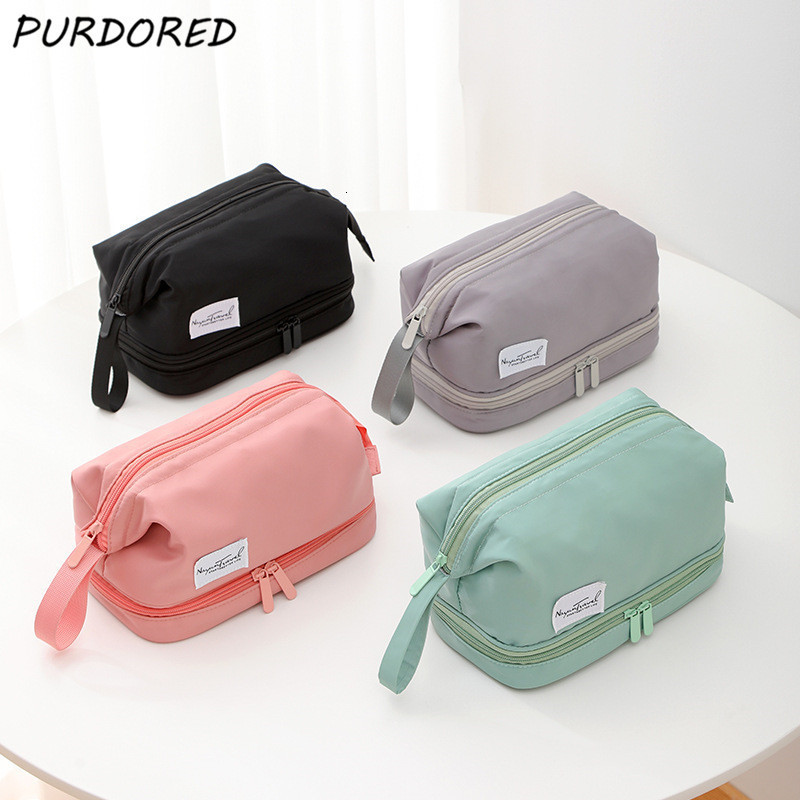 Cosmetic Bags Cases PURDORED 1 Pc Women Large Cosemic Bag 2 Layers Waterproof Makeup Bag for Female Travel Make Up Storage Organizer Beauty Case 230203, Small-blue
Cosmetic Bags Cases PURDORED 1 Pc Women Large Cosemic Bag 2 Layers Waterproof Makeup Bag for Female Travel Make Up Storage Organizer Beauty Case 230203, Small-blue