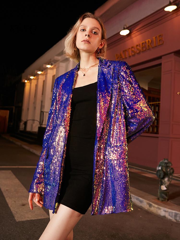 Women' Suits & Blazers Early Autumn Designer Sequin Suit Jacket Female Nightclub Banquet Lady Style Shiny Trend Coat BlazerWomen' WomWomen, As shown
Women' Suits & Blazers Early Autumn Designer Sequin Suit Jacket Female Nightclub Banquet Lady Style Shiny Trend Coat BlazerWomen' WomWomen, As shown