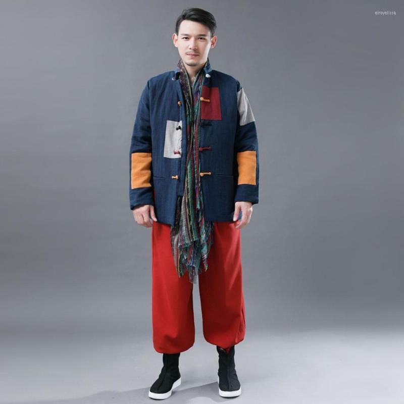 Men's Down Cotton Coat Chinese Style Jacket 2023 Winter Button Stitching Fashion Antique, Black
Men's Down Cotton Coat Chinese Style Jacket 2023 Winter Button Stitching Fashion Antique, Black