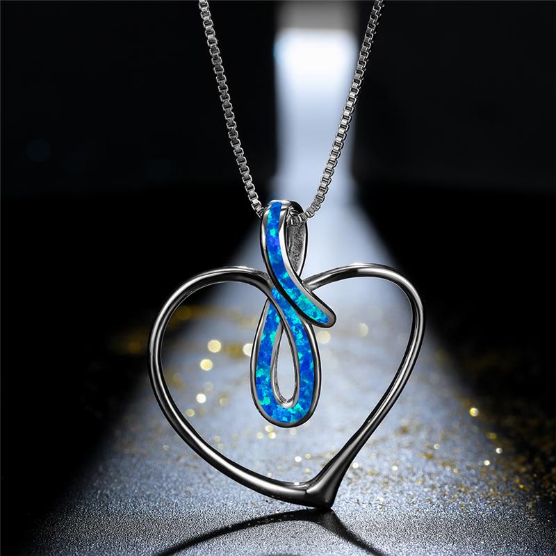 Pendant Necklaces Cute Female Love Heart Necklace Rose Gold Silver Color Chain Charm White Blue Opal Infinity For WomenPendant
Pendant Necklaces Cute Female Love Heart Necklace Rose Gold Silver Color Chain Charm White Blue Opal Infinity For WomenPendant
