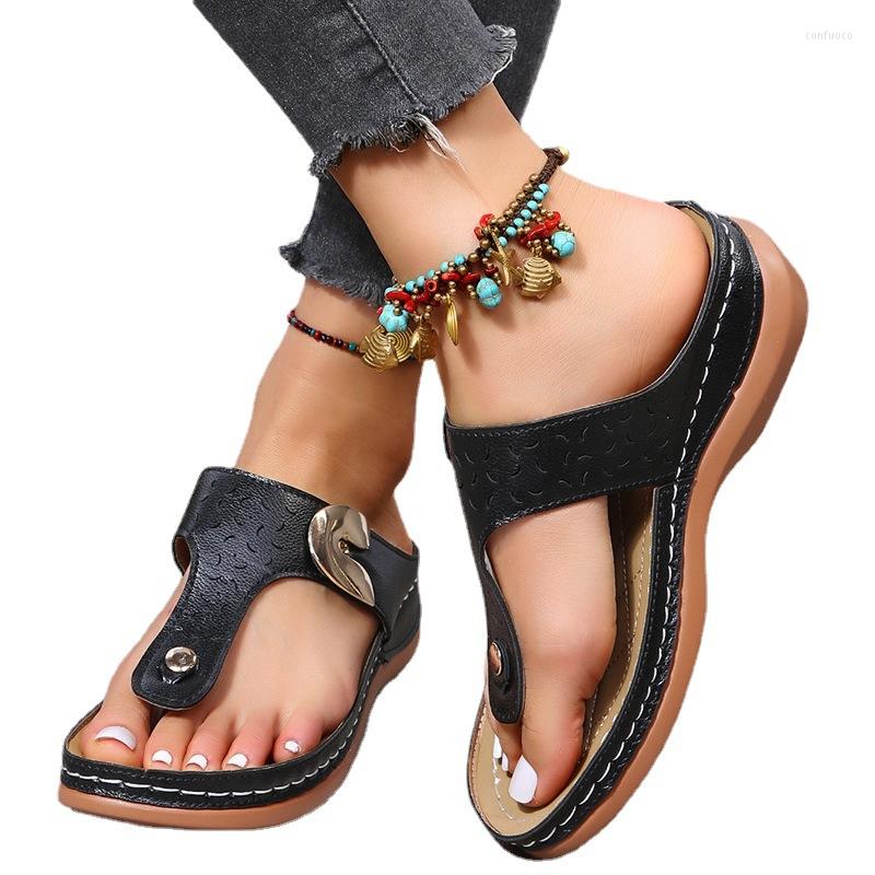Slippers Summer Women's Wedge Sandals Advanced Orthopedic Open Toe Retro Non-slip Leather Casual Platform Shoes, Brown
Slippers Summer Women's Wedge Sandals Advanced Orthopedic Open Toe Retro Non-slip Leather Casual Platform Shoes, Brown