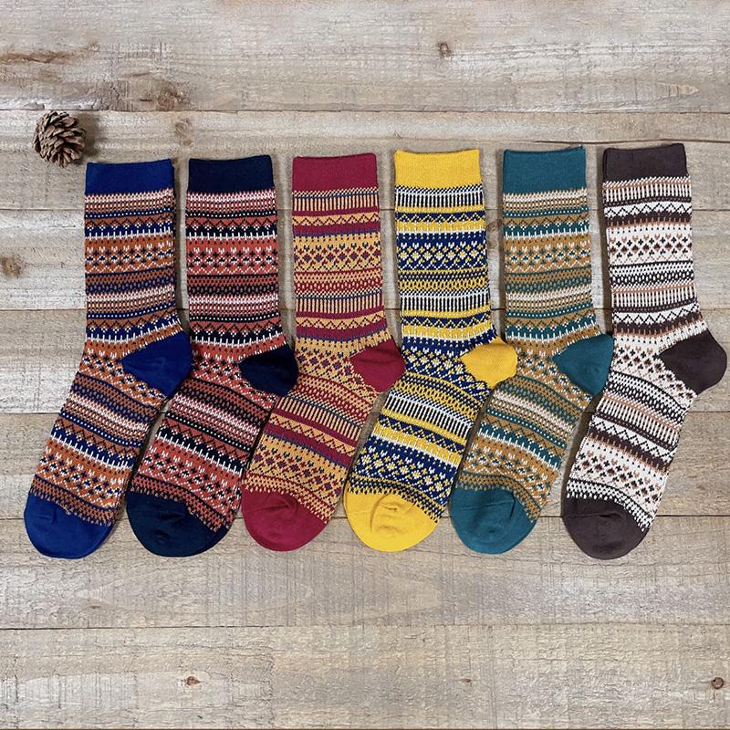 Women Socks 1 Pair Men Couples Spring Autumn Female Vintage Stockings National Traditional Style Stripes Cotton Retro, Blue
Women Socks 1 Pair Men Couples Spring Autumn Female Vintage Stockings National Traditional Style Stripes Cotton Retro, Blue