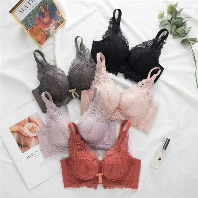 Bras Sets Product 858 Sexy Lace Bra Without Steel Ring Gathers Seamless Ladies Underwear Cover, Black
Bras Sets Product 858 Sexy Lace Bra Without Steel Ring Gathers Seamless Ladies Underwear Cover, Black