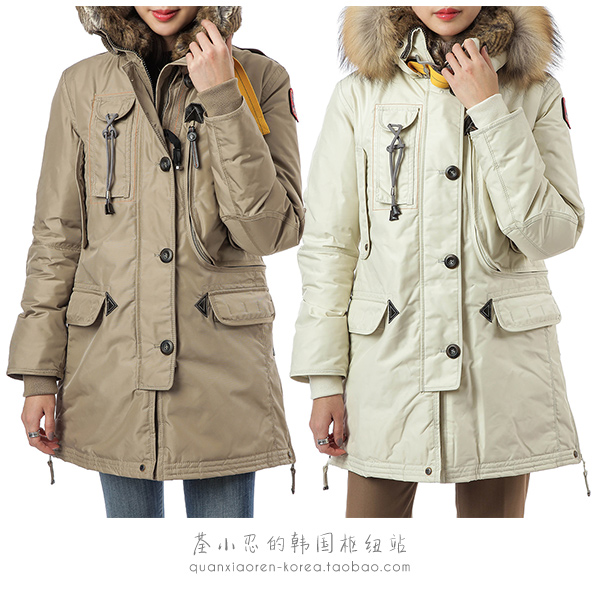 Women Down Jacket Winter parajumpers pjs Rabbit Fur Hat Raccoon Fur Collar Coats, Beige
Women Down Jacket Winter parajumpers pjs Rabbit Fur Hat Raccoon Fur Collar Coats, Beige
